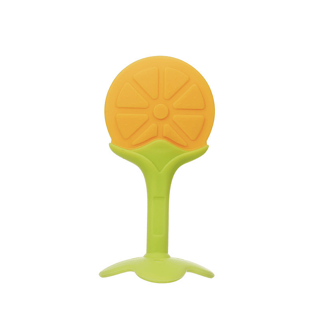 Mordedor de Silicona Naranja con Cajita