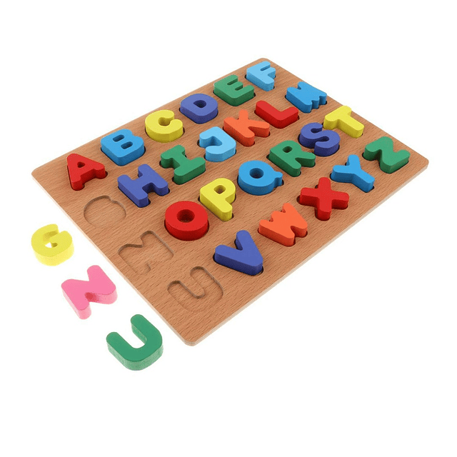 Tablero Puzzle de Encaje Letras