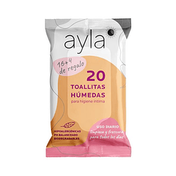 Toallitas de Higiene Íntima Ayla 20 un