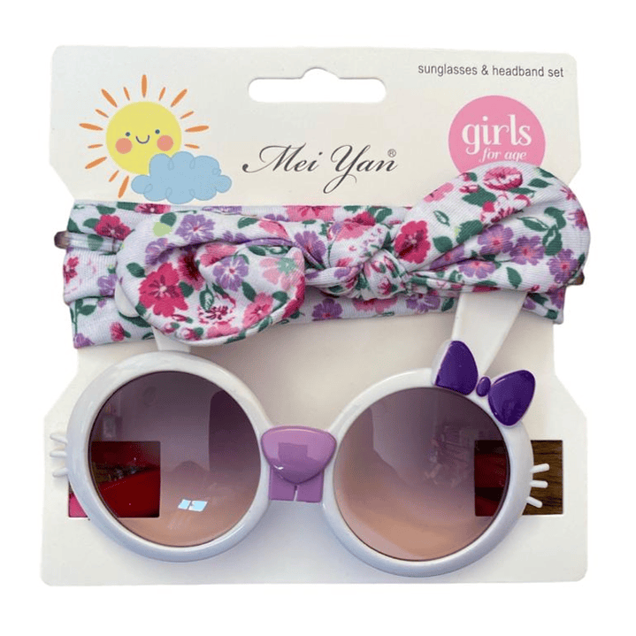 Lentes Y Cintillo Para Niña Floral