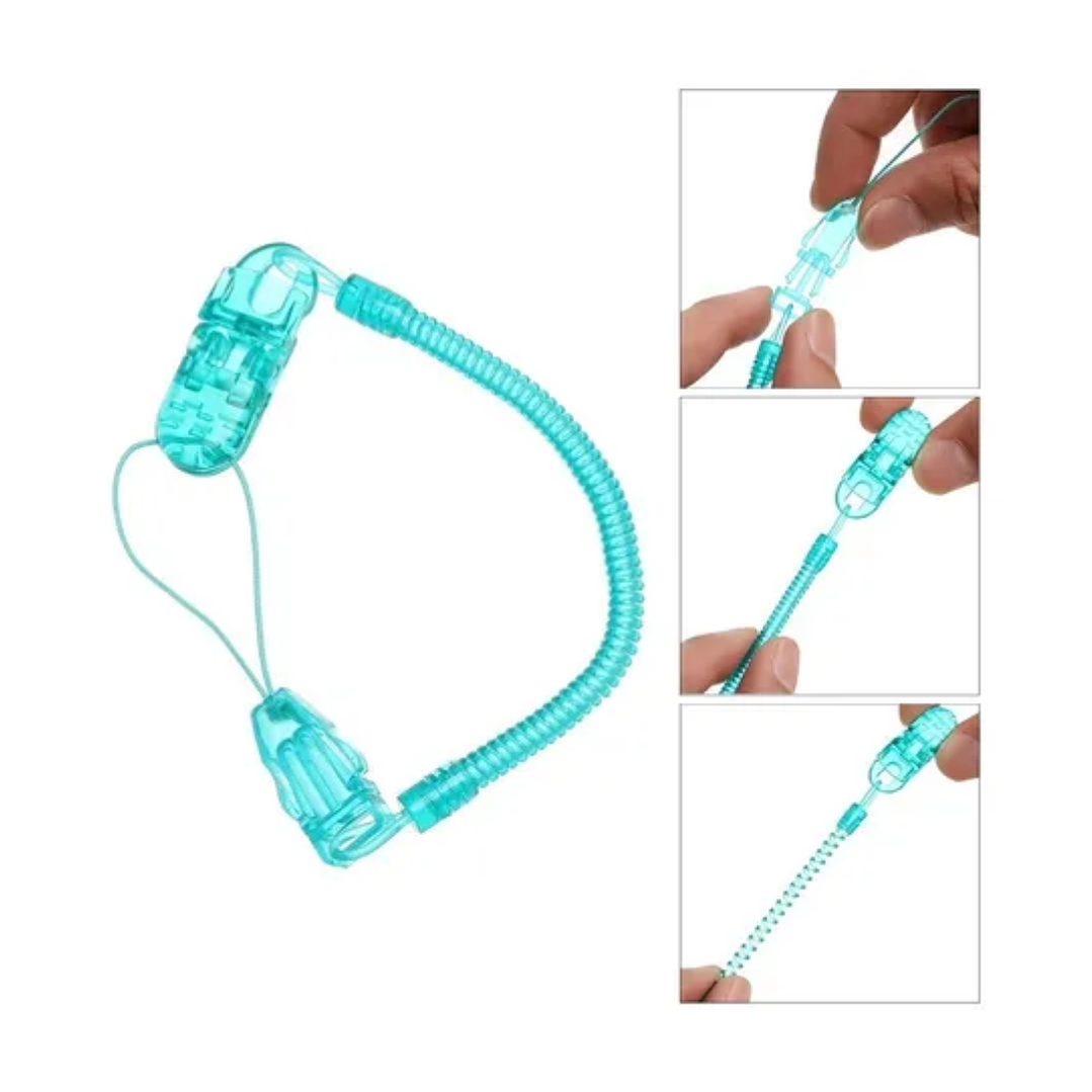 Porta Chupete De Espiral Azul 3