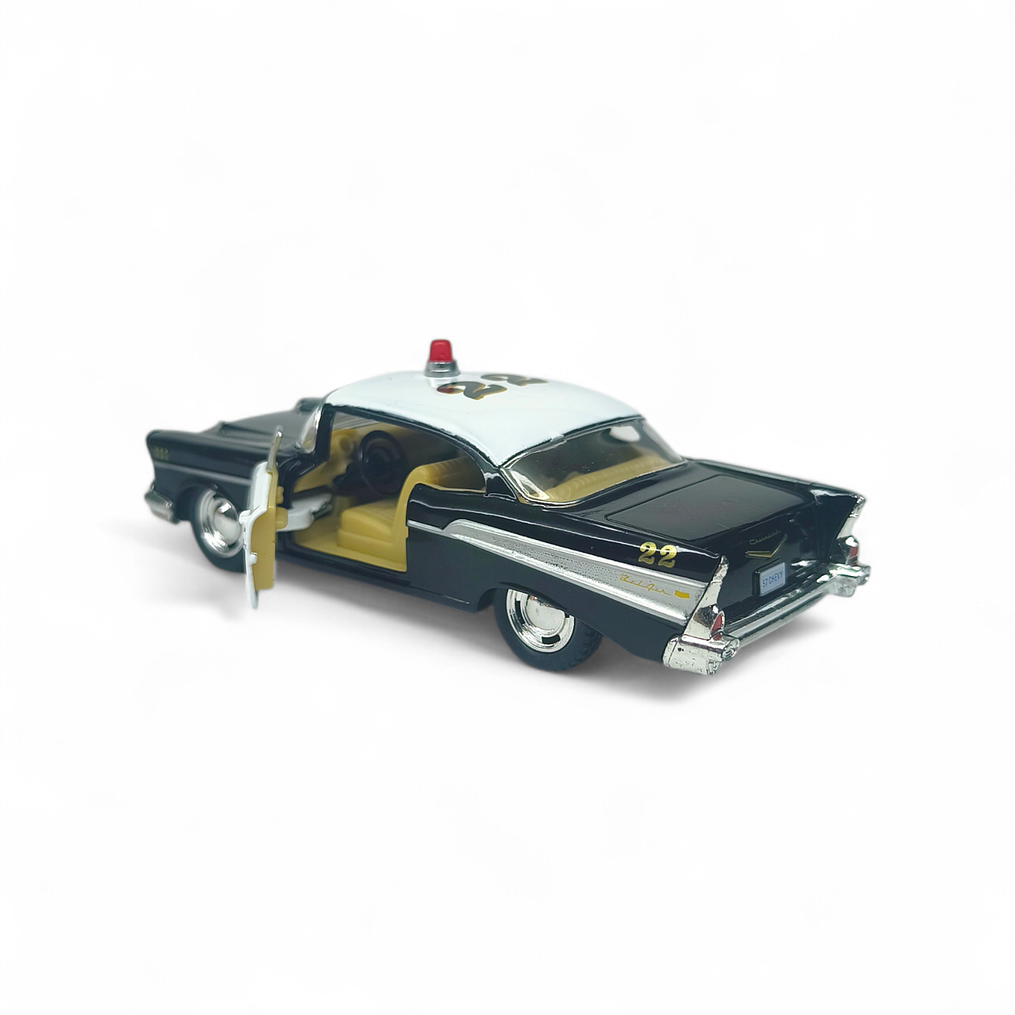 Chevrolet Bel Air 1957 De Policia A Escala 1:38 5