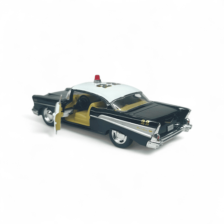 Chevrolet Bel Air 1957 De Policia A Escala 1:38 5