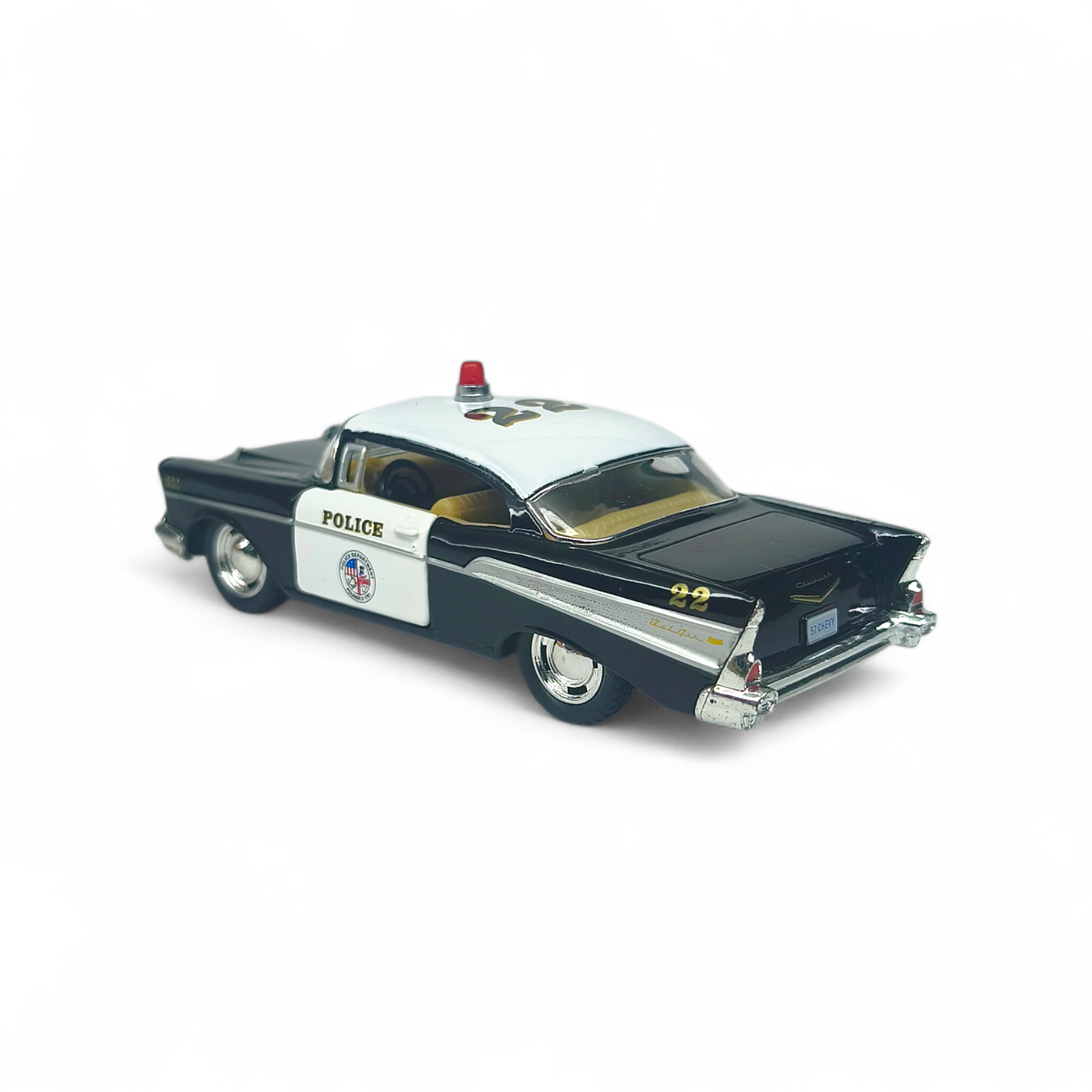 Chevrolet Bel Air 1957 De Policia A Escala 1:38 3