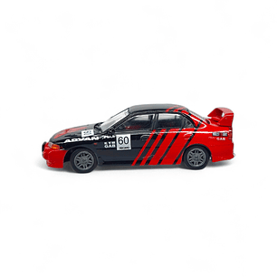 Mitsubishi Lancer Evolution A Escala 1:64 con Cambio De Llantas