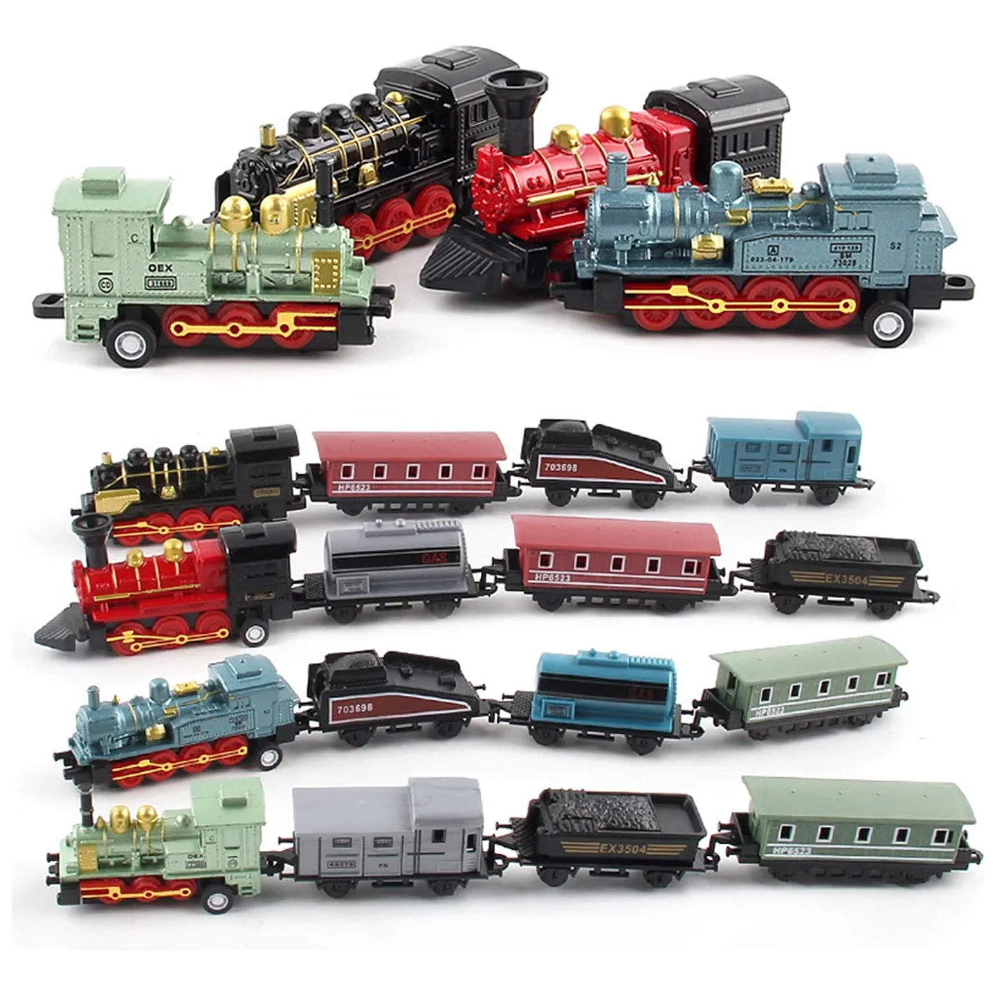 Tren Clasico De Carga Y Pasajeros A Escala de Cuerda 3