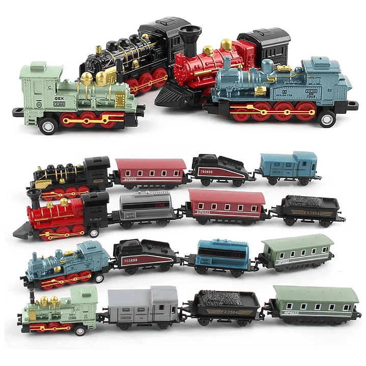 Tren Clasico De Carga Y Pasajeros A Escala de Cuerda 6