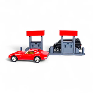 Diorama De Gasolinera A Escala 1:64