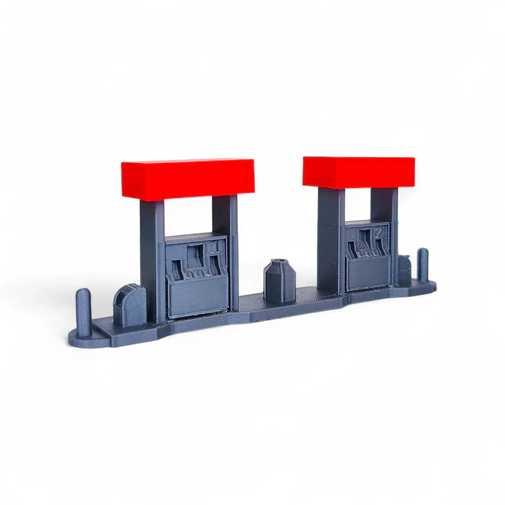 Diorama De Gasolinera A Escala 1:64 4