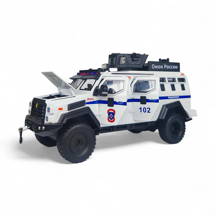 Camion Blindado De La Policia A Escala 1:24 4