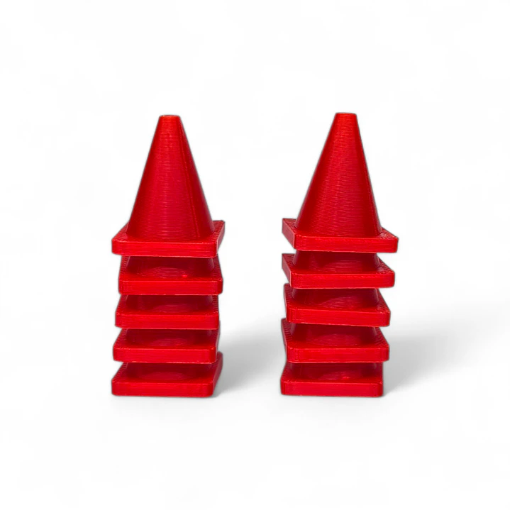 Pack X 10 Conos Para Carros A Escala 3