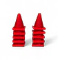 Pack X 10 Conos Para Carros A Escala - Miniatura 3