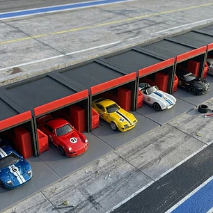 Diorama Zona de pits A Escala 1:64