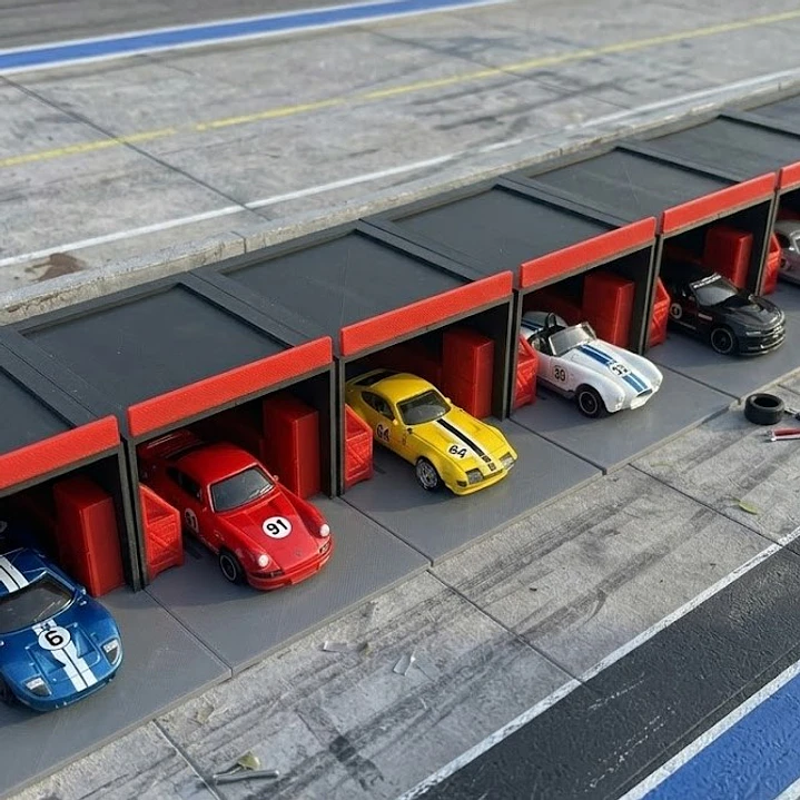 Diorama Zona de pits A Escala 1:64 1