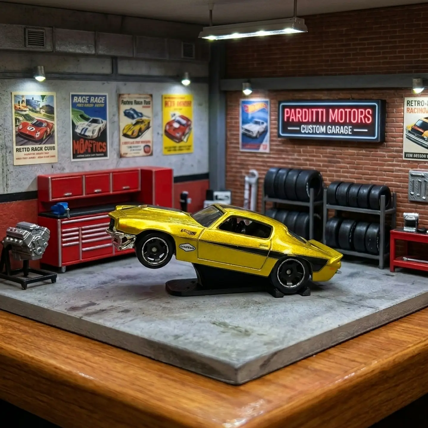 Pack X5 Accesorio Para Carros A Escala 1:64 Drag Race 1