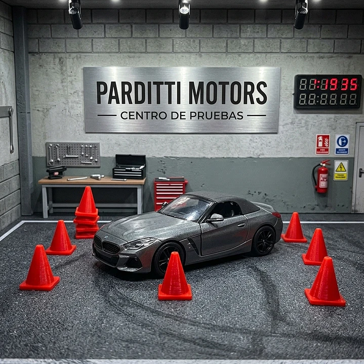 Pack X 10 Conos Para Carros A Escala 1