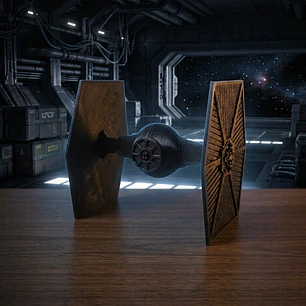 Nave De Star Wars Caza Tie Fighter Para Armar Kit Card