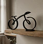 Escultura De Bicicleta En Estilo Minimalista - Miniatura 1