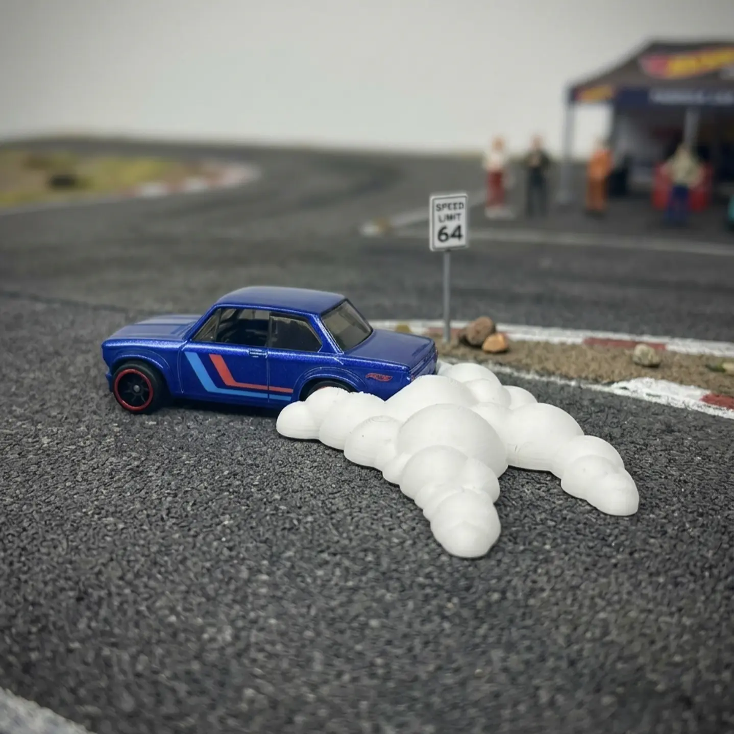 Humo de Derrape De Llantas Para Carros A Escala 1:64 1