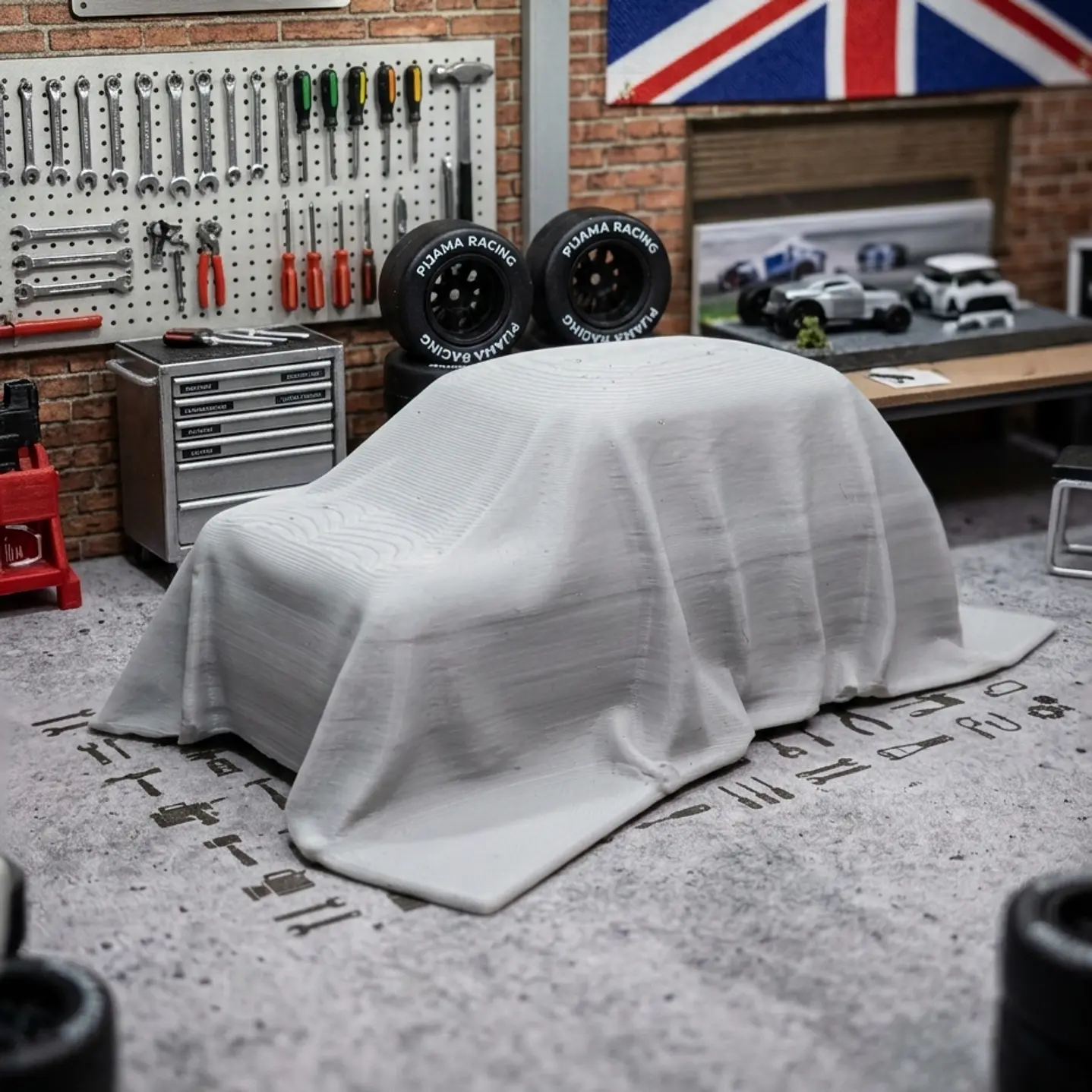Mini Cooper en Pijama a Escala 1:64 1