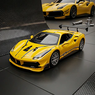 Ferrari 488 Version De Carreras Escala 1:24