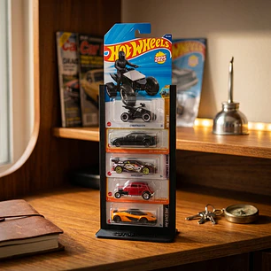 Soporte Para 5 Blister Para Hotwheels A Escala 1:64
