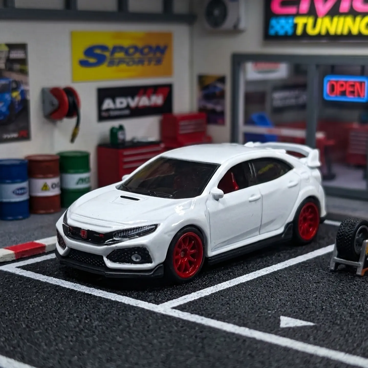 Honda Civic Type R Custom A Escala 1:64  1