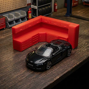 Mesa De Trabajo Para Carros Escala 1:64 