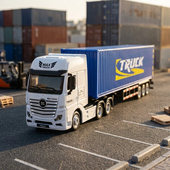 Camion con Container A Escala 1:50 1
