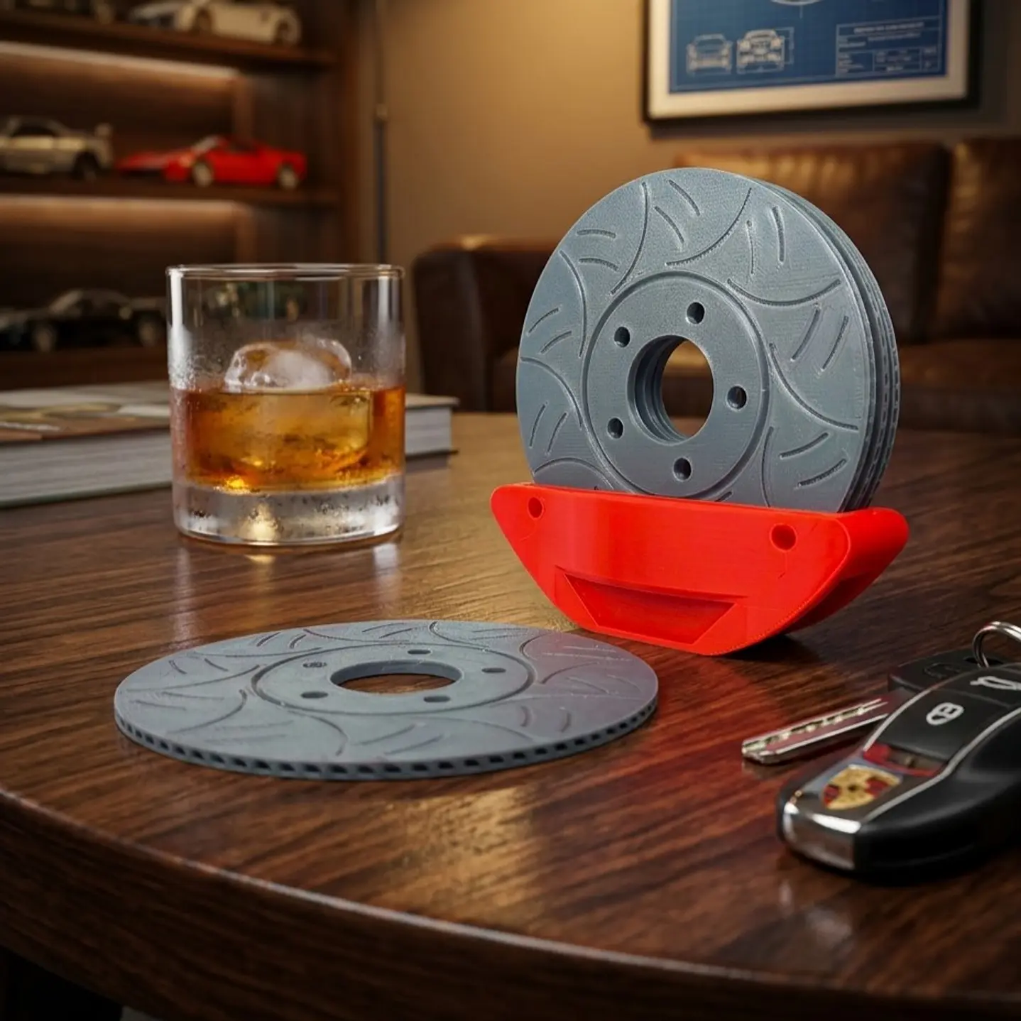 Portavasos En Forma De Frenos De Disco 1