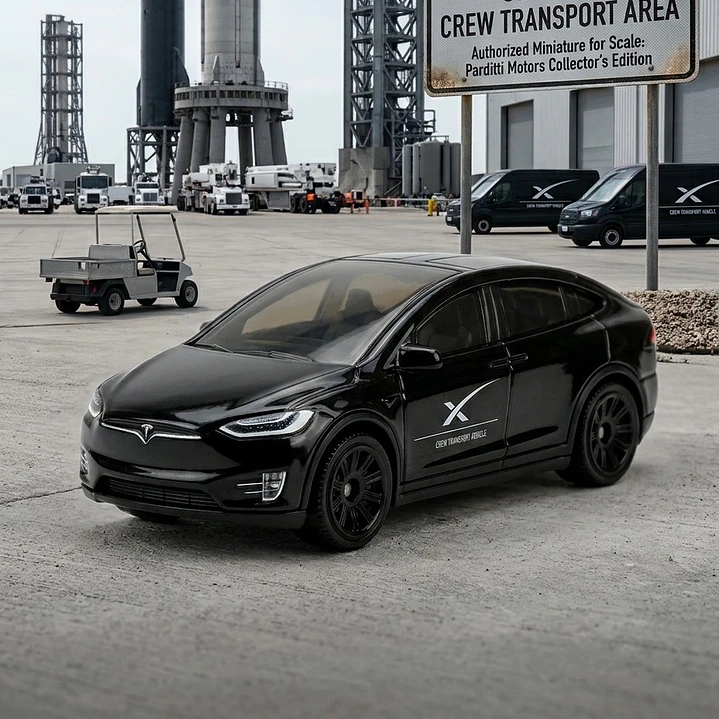 Tesla Model X Space X A Escala 1:64 1