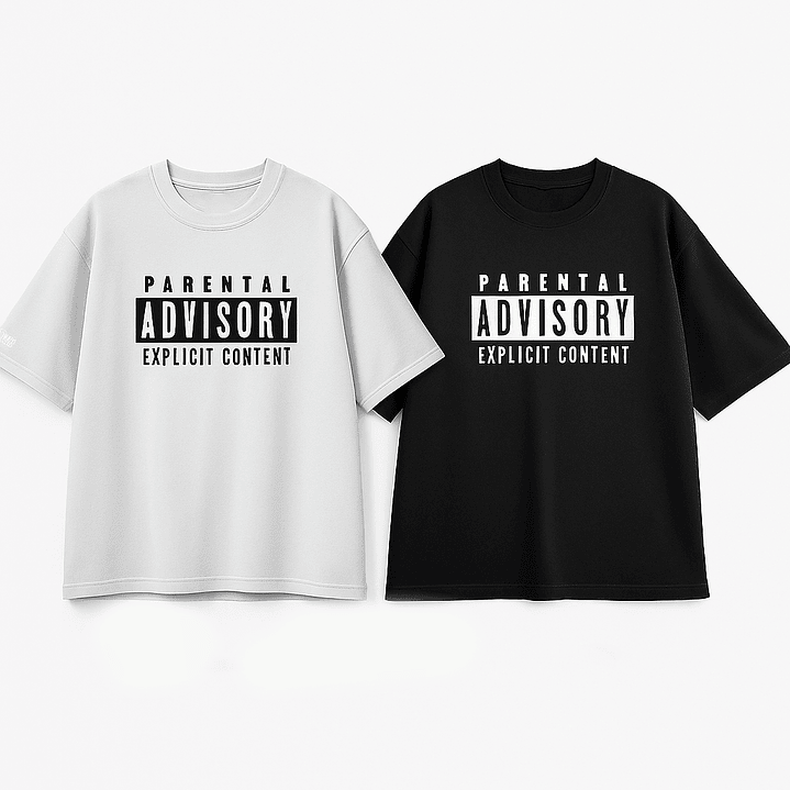 Pack dúo original black & white parental advisory 2