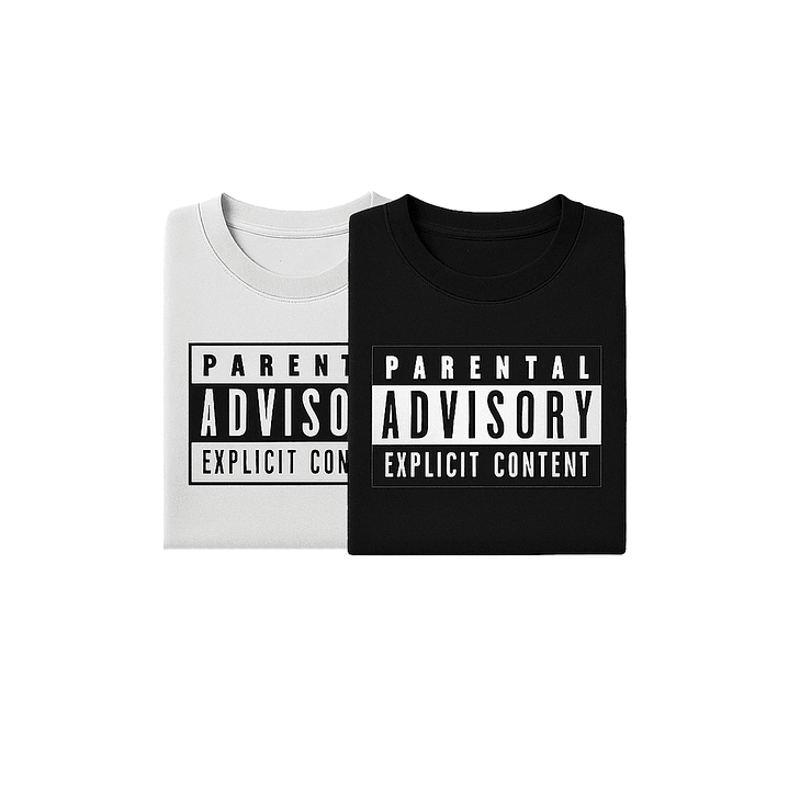 Pack dúo original black & white parental advisory 1