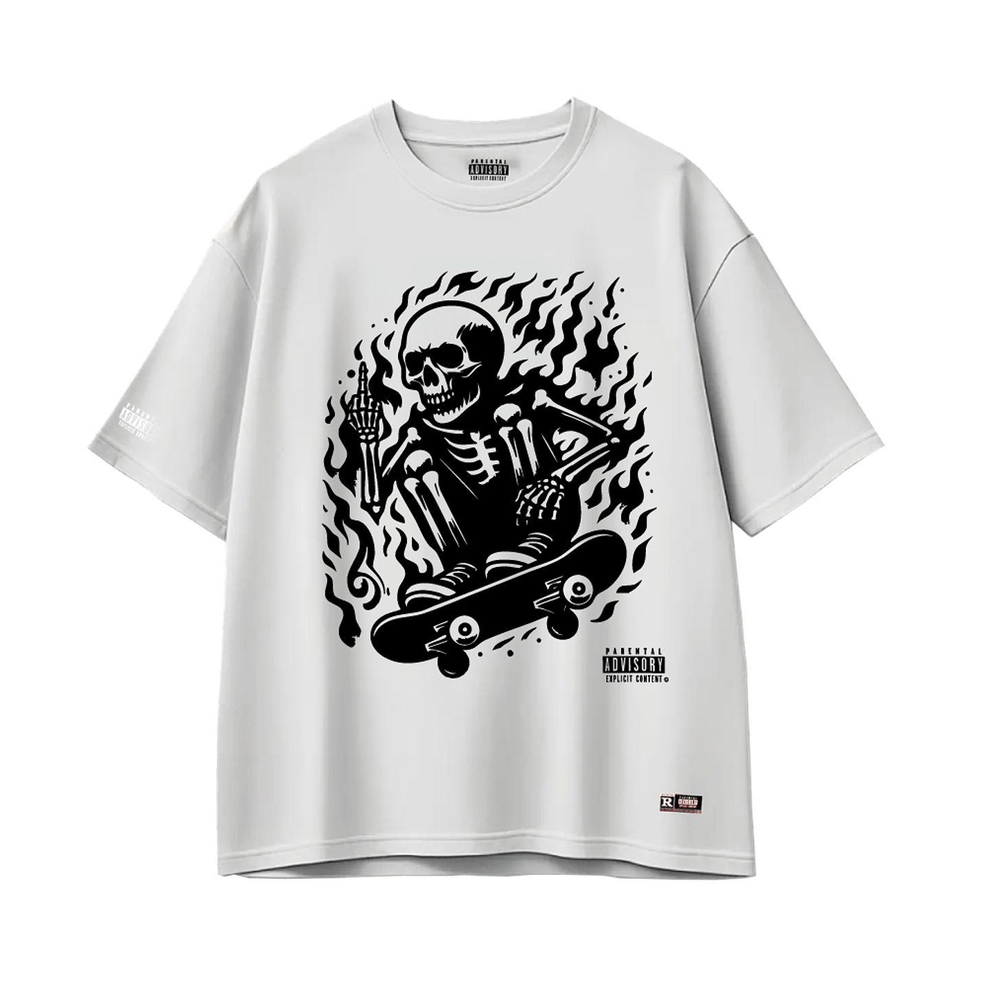 Polera Parental Advisory® SkateSkully 1