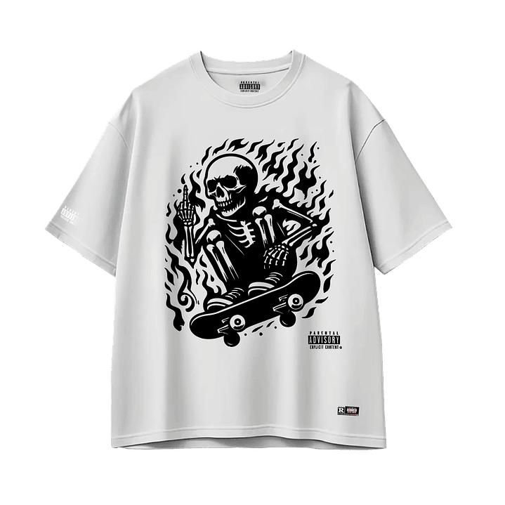 Polera Parental Advisory® SkateSkully 1