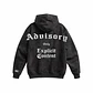 Poleron Parental Advisory® Hoodie Boxy Acid Wash only explicit - Miniatura 1