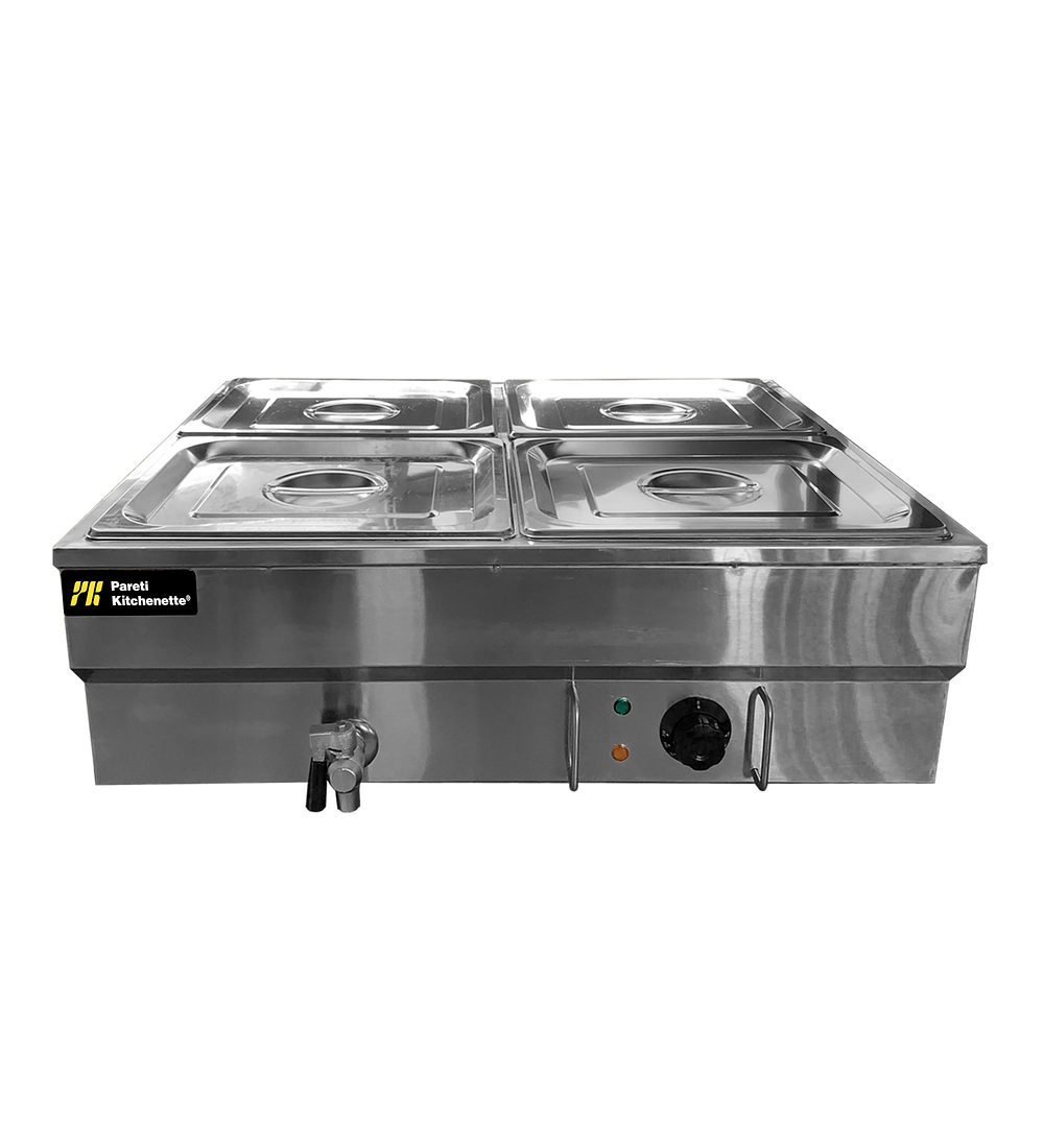 BAÑO MARÍA 4 DEPÓSITOS CUADRATICO