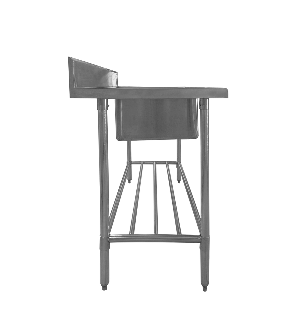 LAVAFONDO DE DOS CUBETAS CON SECADOR PEQUEÑO 150x70x108 cm