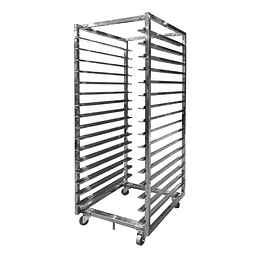 BANDEJERO SIN BANDEJAS ACERO INOX. 58x68cm 