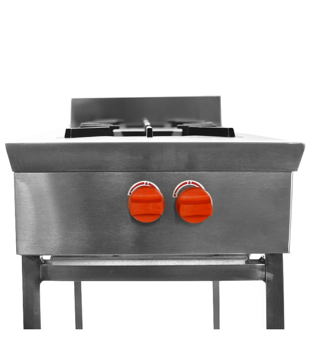 ANAFE INOXIDABLE 2 QUEMADORES