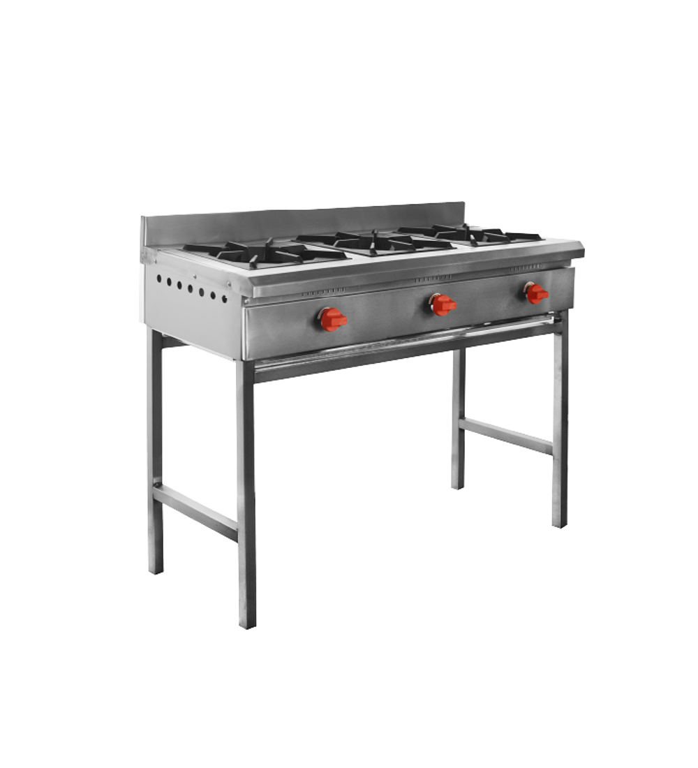 ANAFE INOXIDABLE 3 QUEMADORES