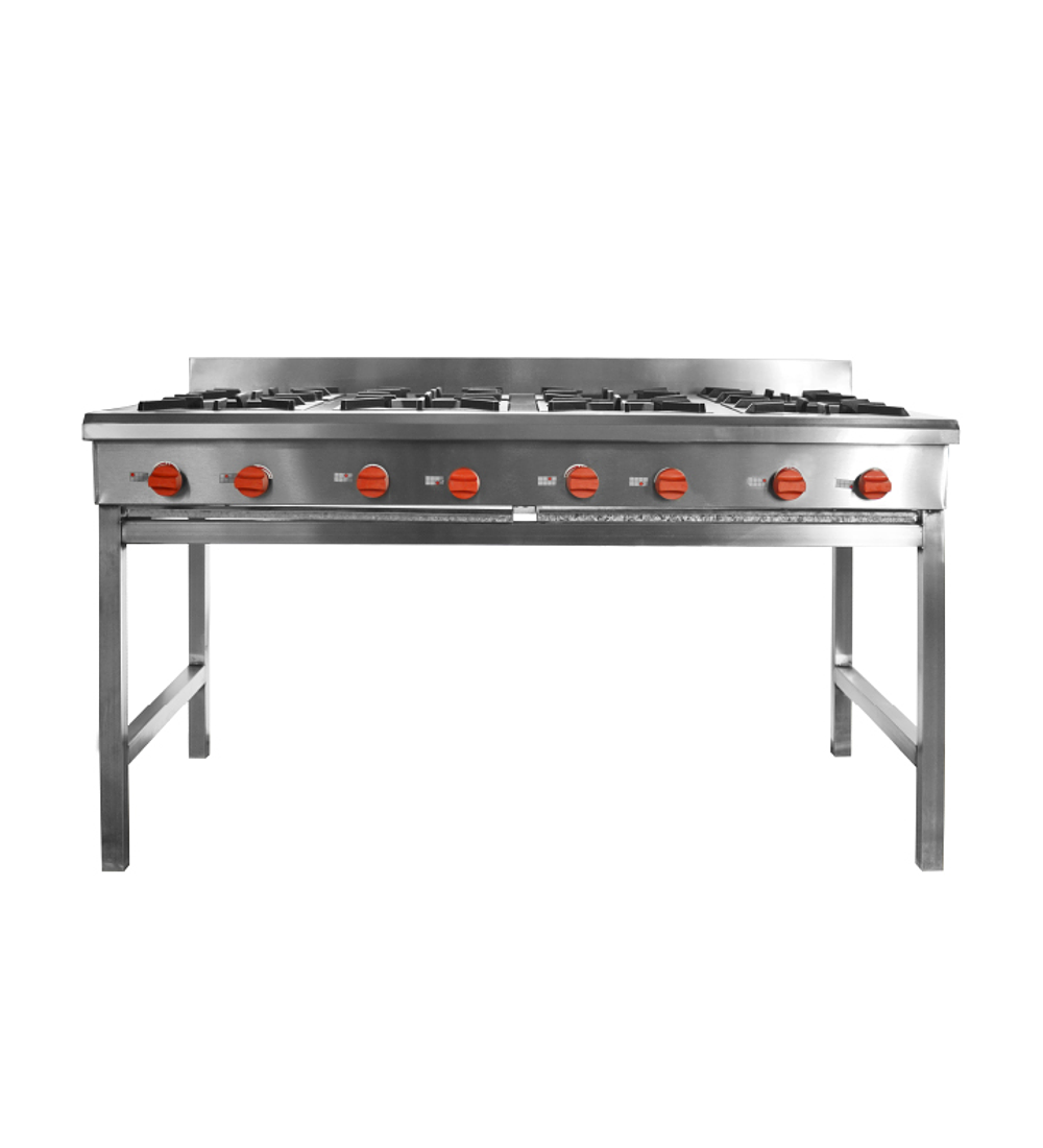 ANAFE INOXIDABLE 8 QUEMADORES