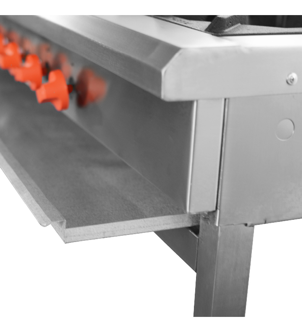 ANAFE INOXIDABLE 6 QUEMADORES