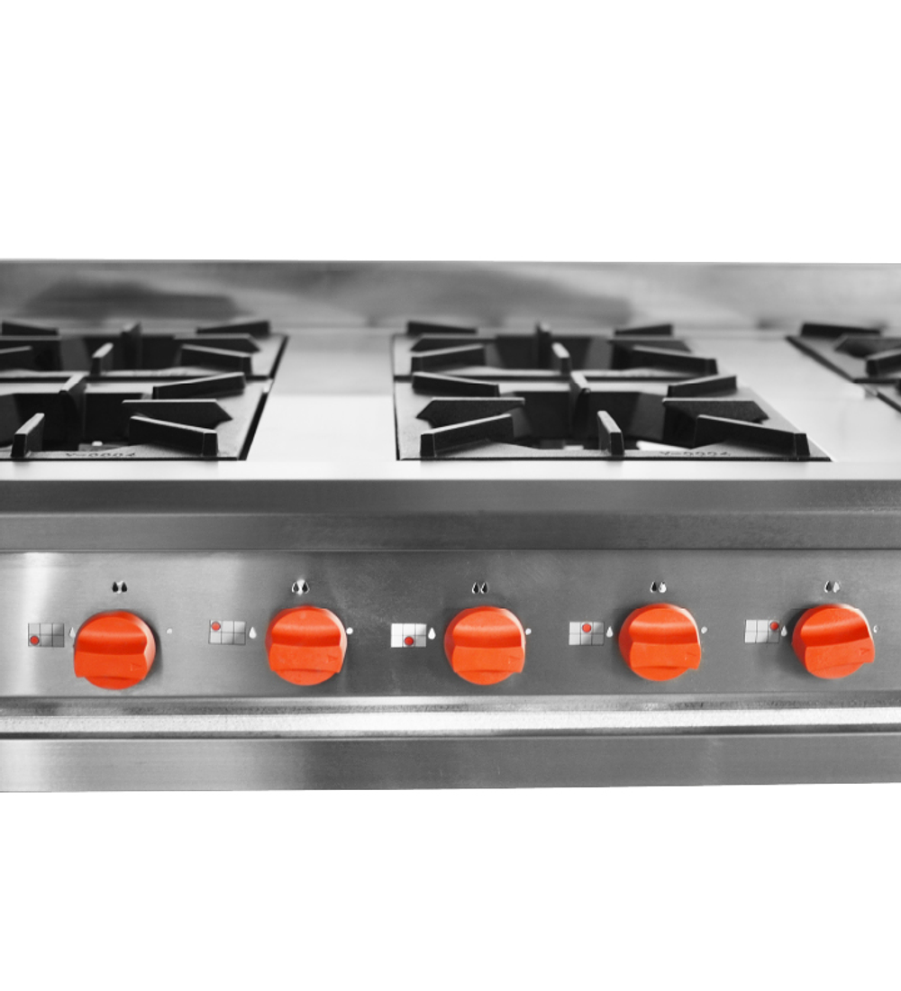 ANAFE INOXIDABLE 6 QUEMADORES