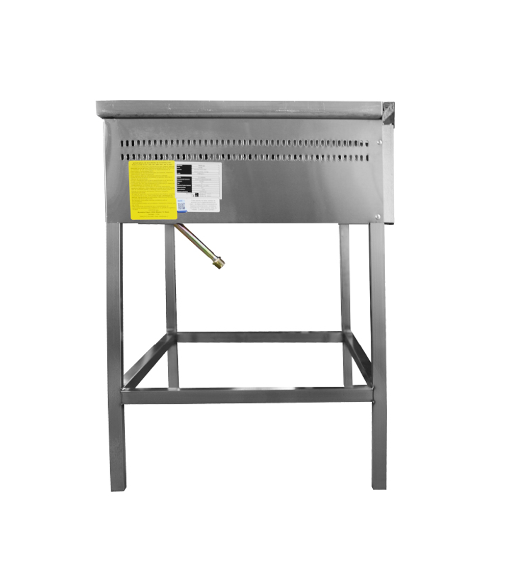 PLANCHA CHURRASQUERA INOX 1 QUEMADOR