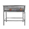 PLANCHA CHURRASQUERA INOX 2 QUEMADORES