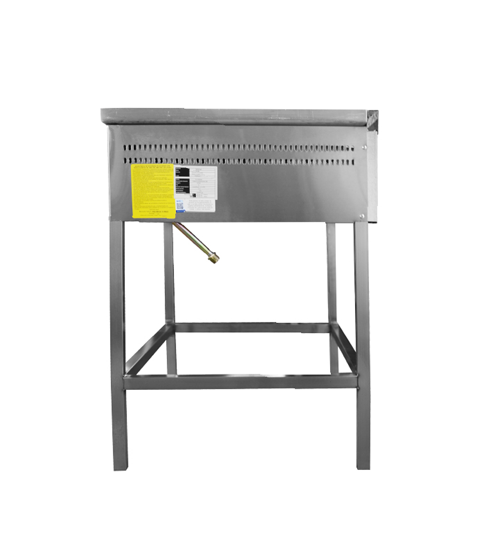 PLANCHA CHURRASQUERA INOX 2 QUEMADORES