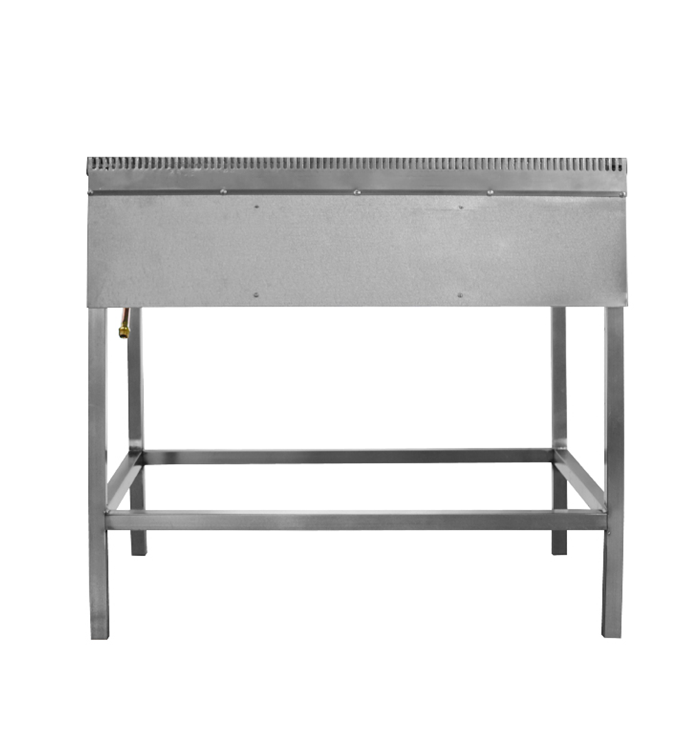 PLANCHA CHURRASQUERA INOX 2 QUEMADORES