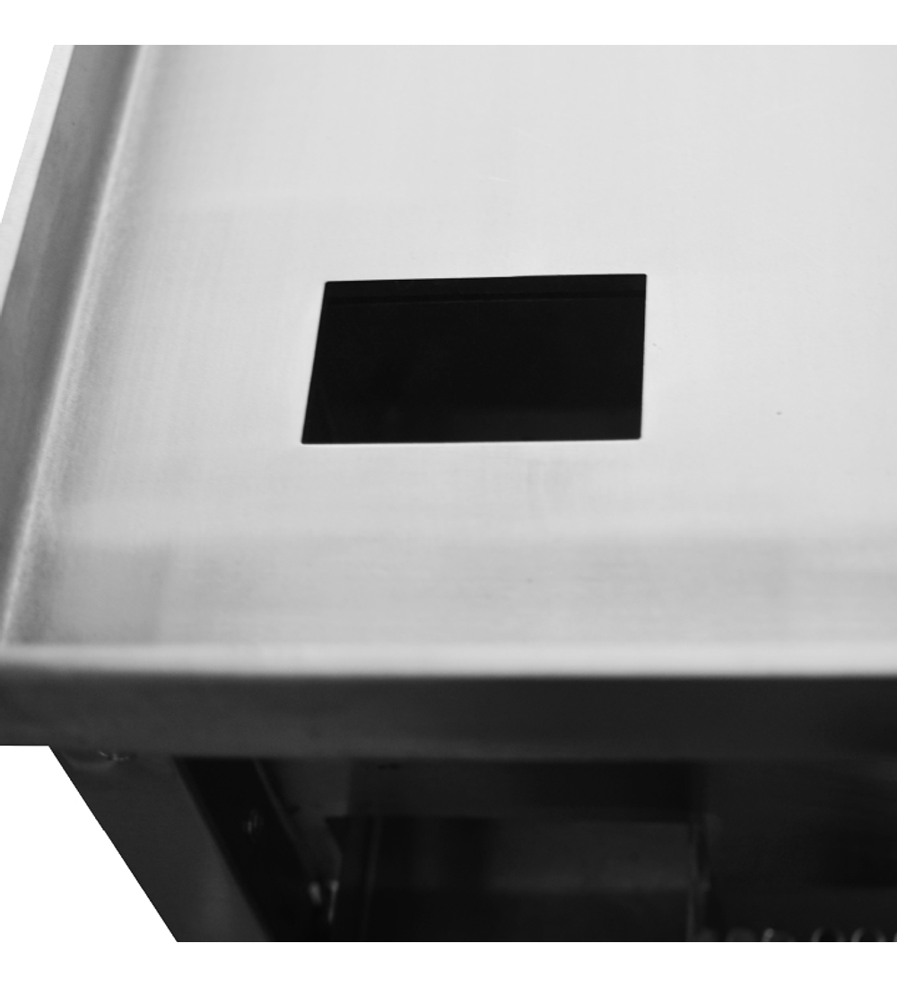 PLANCHA CHURRASQUERA INOX 2 QUEMADORES