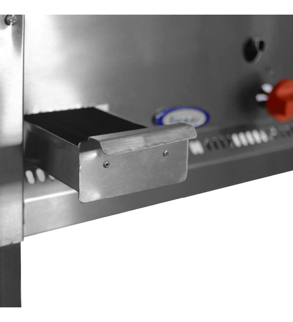 PLANCHA CHURRASQUERA INOX 2 QUEMADORES